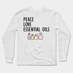 Essential Oils - Peace Love Essential Oils Long Sleeve T-Shirt